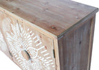 LKTART 60" Sideboard Buffet Cabinet, Vintage Accent Credenza Storage - Image 8