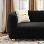 KEAI 83.46" Velvet Couch for Living Room Large Modern Sofa - Image 4