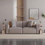 Leomonio Pink Side Table with Charging Station, Slim End Tables with Linen - Image 5