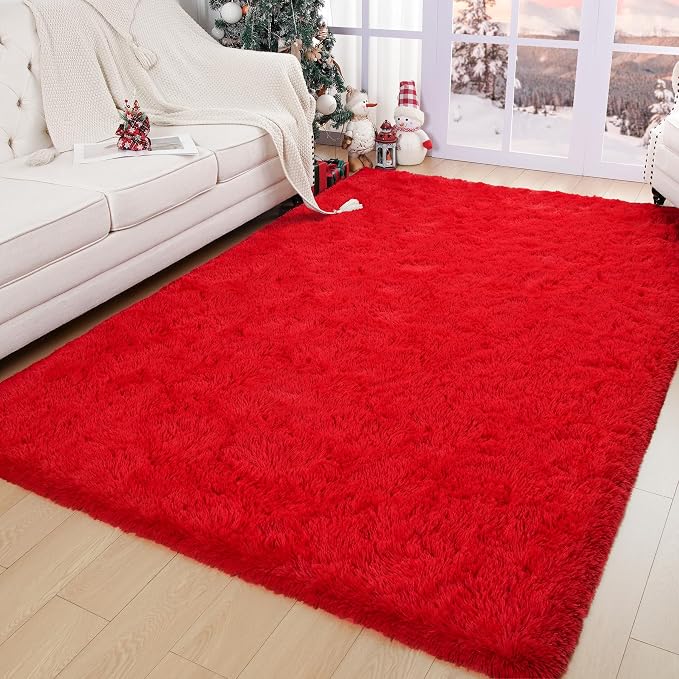 Chicrug Soft Area Rugs for Bedroom Living Room Plush Fluffy Rug 4x6 | Shag - Image 6