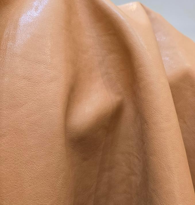 NAT Leathers | Camel Wheat Soft Faux Vegan Leather PU | 20 Yards Cut by The - Image 2