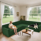 Arfntevss Stretch Sectional Couch Covers L Shaped Corner Sectional Sofa Cover - Image 2