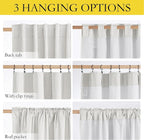 NICETOWN 100% Absolutely Blackout Linen Curtains - Image 5