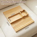 Bamboo Couch Arm Tray Table - Image 2