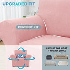 LURKA Stretch Chair Sofa Slipcovers 1 Piece Couch Covers - Image 4