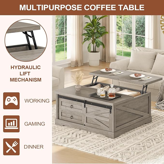 Itaar 39.4'' Lift Top Coffee Table - Image 6