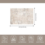 3x4 Washable Entryway Area Rug – Non-Slip Modern Abstract Small Area Rug - Image 2