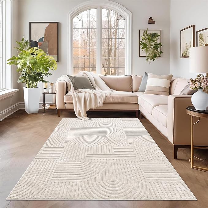 Pauwer 5x7 Area Rugs for Living Room, Modern Non Slip Washable Rug, Soft Fluffy - Image 7