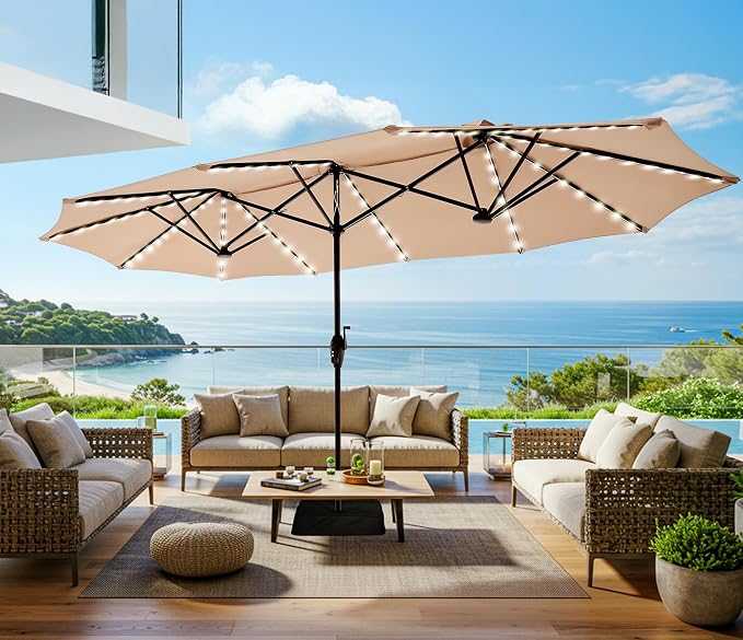 SUPERJARE 13ft Outdoor Patio Umbrella - Image 6