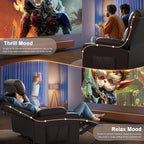 Reclining Loveseat, 55.1" RV PU Leather Wall Hugger Recliner Love Seats Sofa - Image 7