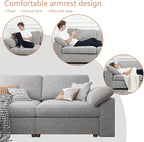 EASE MOOSE Oversized Sectional Modular Sofa, Modern Comfort L Shape Sectional - Image 6