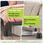 4 Pack Furniture Risers 4 Inch, Bed Risers Heavy Duty - Image 4