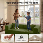 78.8" Convertible Sofa Bed, Corduroy Futon Couch - Image 4