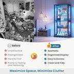 Dystler 71'' Glass Display Cabinet - Image 7
