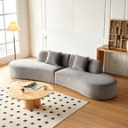 Container Furniture Direct 132" Curved Sofa - Image 3