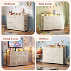 WLIVE Led Dresser for Bedroom, TV Stand for Bedroom - Image 3