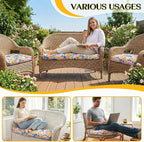 1 MIDDLE ONE Wicker Chair Cushions 3 Pieces Set - Image 7