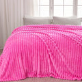 NEWCOSPLAY Fleece Ribbed Cozy Queen Blanket by NEWCOSPLAY