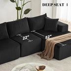 108” Modular Sectional Sofa, Cloud Sectional Couch - Image 6