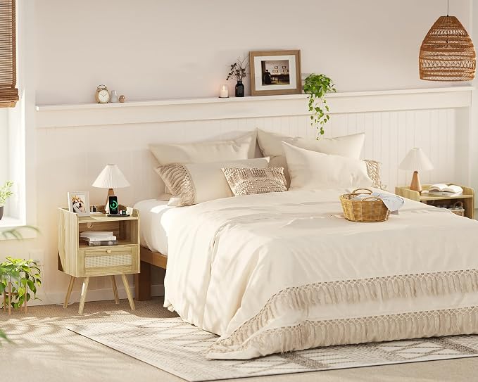 SUPERJARE Nightstands Set of 2, Night Stands - Image 9