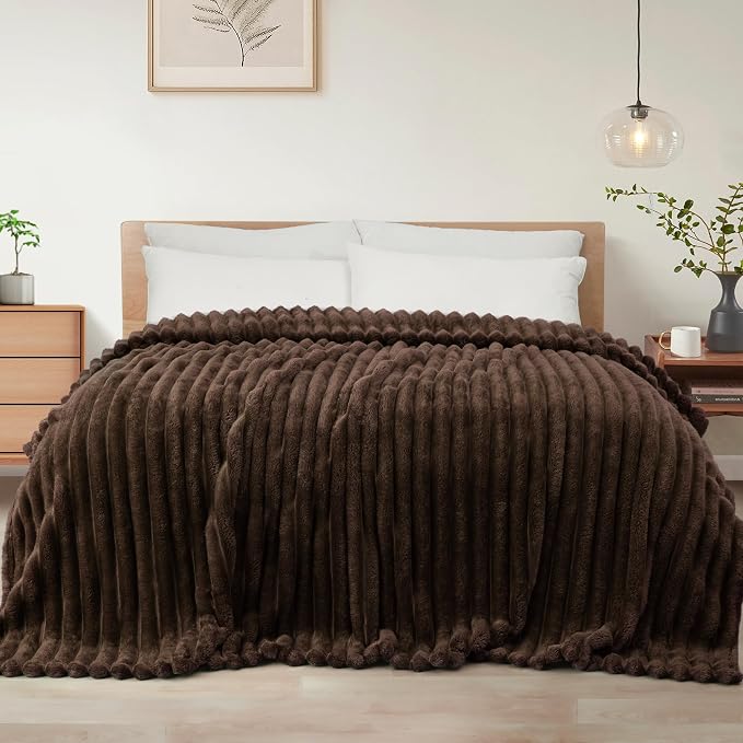 Exclusivo Mezcla Striped King Size Fleece Blanket by ExclusivoMezcla