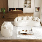 Oversized Sectional Sofa for Living Room, Modern Luxury Plush Chenille 4-Seater - Image 9