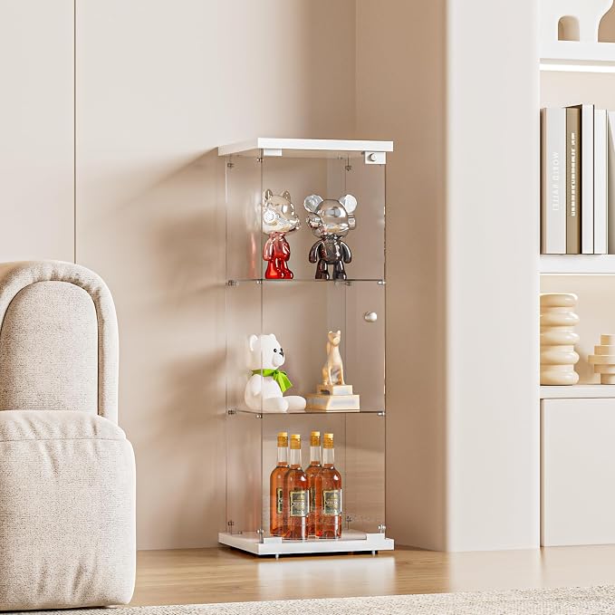 FANYUSHOW 3-Shelf Glass Display Cabinet by FANYUSHOW
