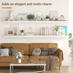 55 Inch Floating Shelves, 12 Inch Deep Floating Shelves - Image 2