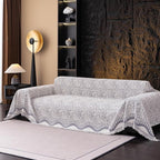 VClife Boho Couch Cover, Abstract White and Black Line Geometric Jacquard Couch - Image 7
