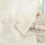 BGment 102 Inches Long Ivory Linen Curtains - Image 8