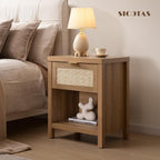 SICOTAS Rattan Nightstands Set of 2 - Image 2