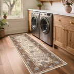GarveeHome 2x6 Washable Runner Rug Brown Non Slip Kitchen Runner | Hallway Soft - Image 3