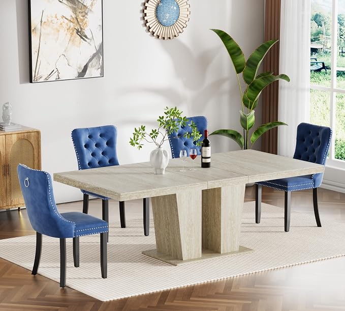 Henf 5 Pieces Extendable Dining Table Set by Henf