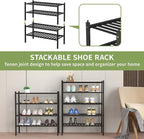 ROMGUAR CRAFT 4 Tier Bamboo Shoe Rack - Image 5