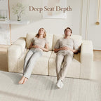 Vesgantti 80" Modular Sectional Sofa, Corduroy Cloud Couch - Image 5