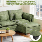 LEVELEVE 112.5" L-Shape Modular Sofa - Image 8