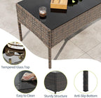 GAOMON 4-Piece Patio Furniture Set, Modern PE Rattan Conversation Set - Image 6