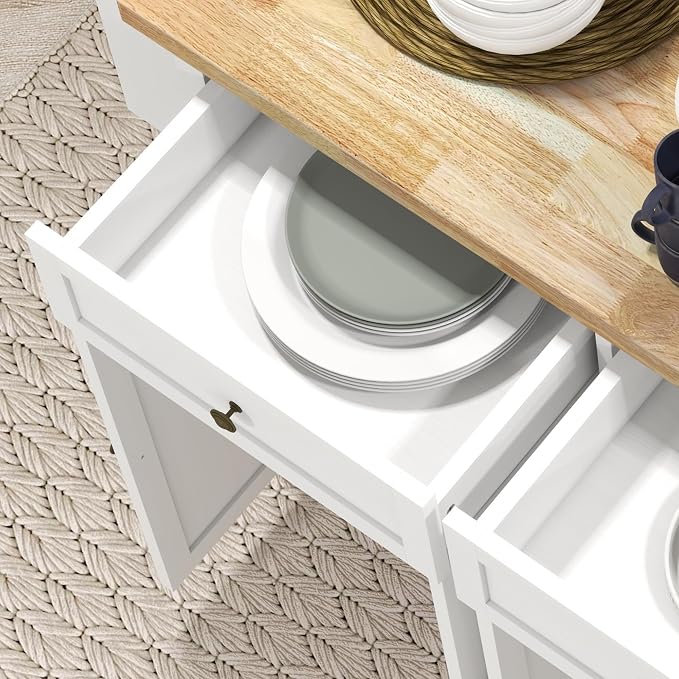HOMCOM Kitchen Island Cart - Image 9
