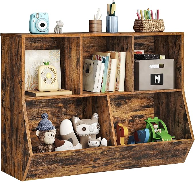 HOOBRO Kids Bookshelf, Bookcase Footboard, Toy Storage Cubby, Children's Toy - Image 8