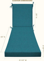 Honeycomb Outdoor Chaise Lounge Cushion - Image 2