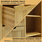 Yardenaler Bamboo Bathroom Storage Cabinet - Image 6