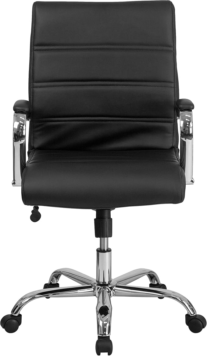 Flash Furniture Whitney Mid-Back Swivel LeatherSoft Desk Chair - Image 13