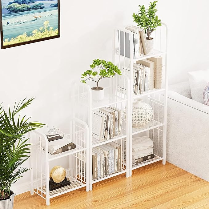 Bookshelf Storage Shelf Small Bookcase Freestanding Storage Stand - Image 5