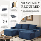 96" Sectional Couches for Living Room Cloud Couch Sofa - Image 6