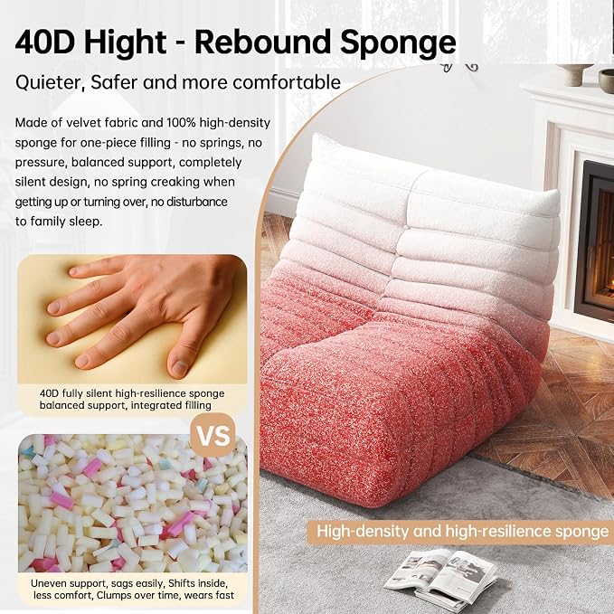 WHGBJA Memory Foam Bean Bag Chair - Image 4