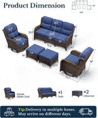 HILLGA Luxury High Back Patio Furniture Set - Image 2