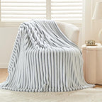NEWCOSPLAY Fleece Ribbed Cozy Throw Blanket - Image 8