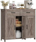 Homhedy Sideboard Buffet Cabinet, Coffee Bar Storage Cabinet - Image 3