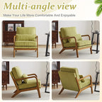 VINGLI Upgraded Premium Corduroy Accent Chair, Upholstered Arm Chair, Solid - Image 7