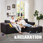 Hobestluk Modular Sectional Sofa Memory Foam Couch Oversized Sectional Sofa - Image 3